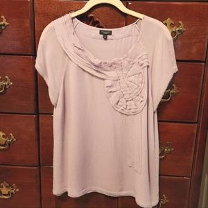 Talbots Lilac chiffon top size 10
